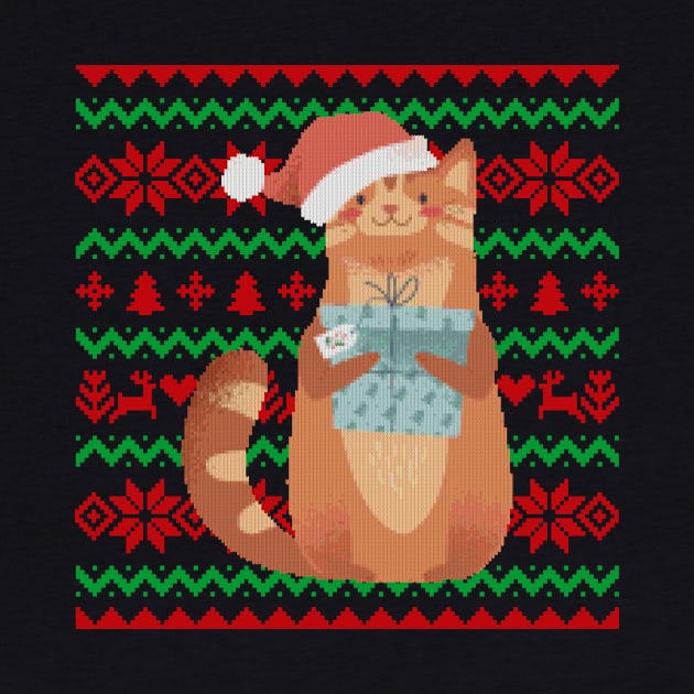 Christmas - Ugly Christmas Cat by Shiva121